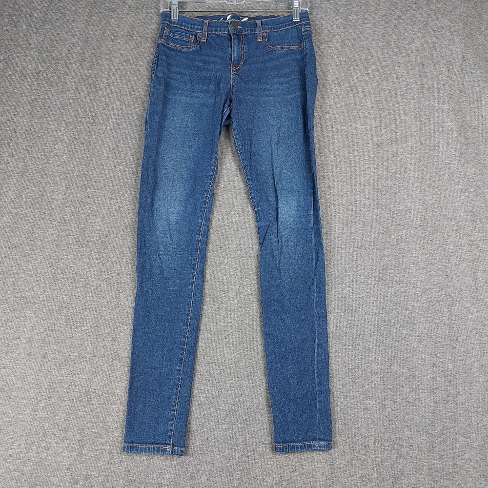 JUICY COUTURE WOMENS BLUE JEAN LOW RISE JEGGING SKINNY DENIM PANTS SIZE MEDIUM